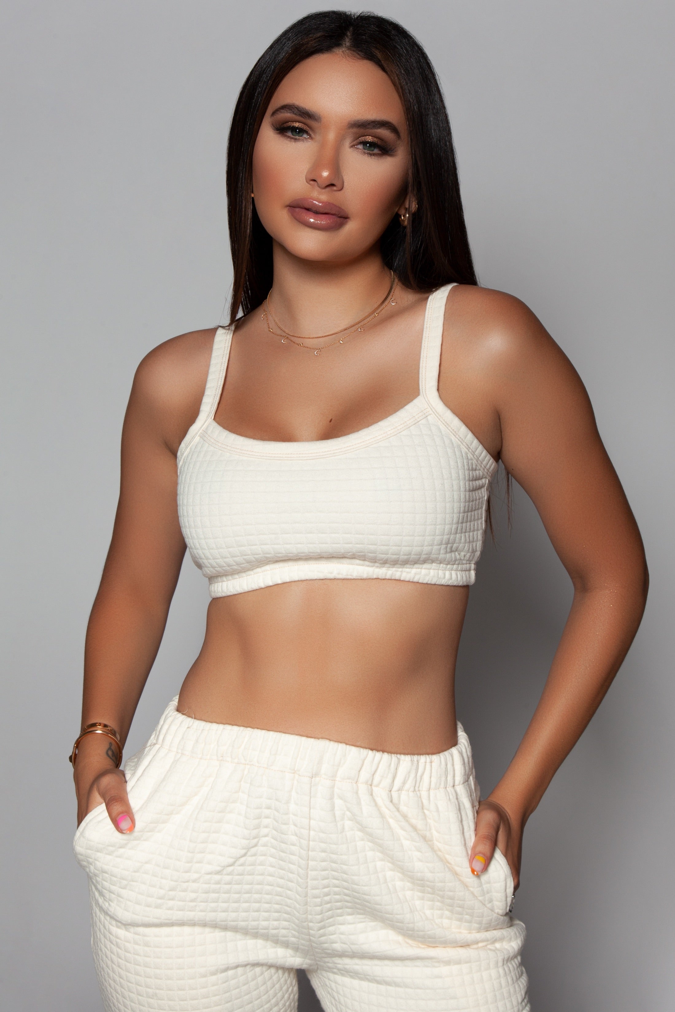 Checkered Crop Top