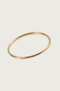 18k Gold Plated Dainty Single Stone Ring