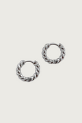 14k Gold Plated Mini Twist Huggie Hoop Earrings