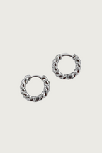 14k Gold Plated Mini Twist Huggie Hoop Earrings
