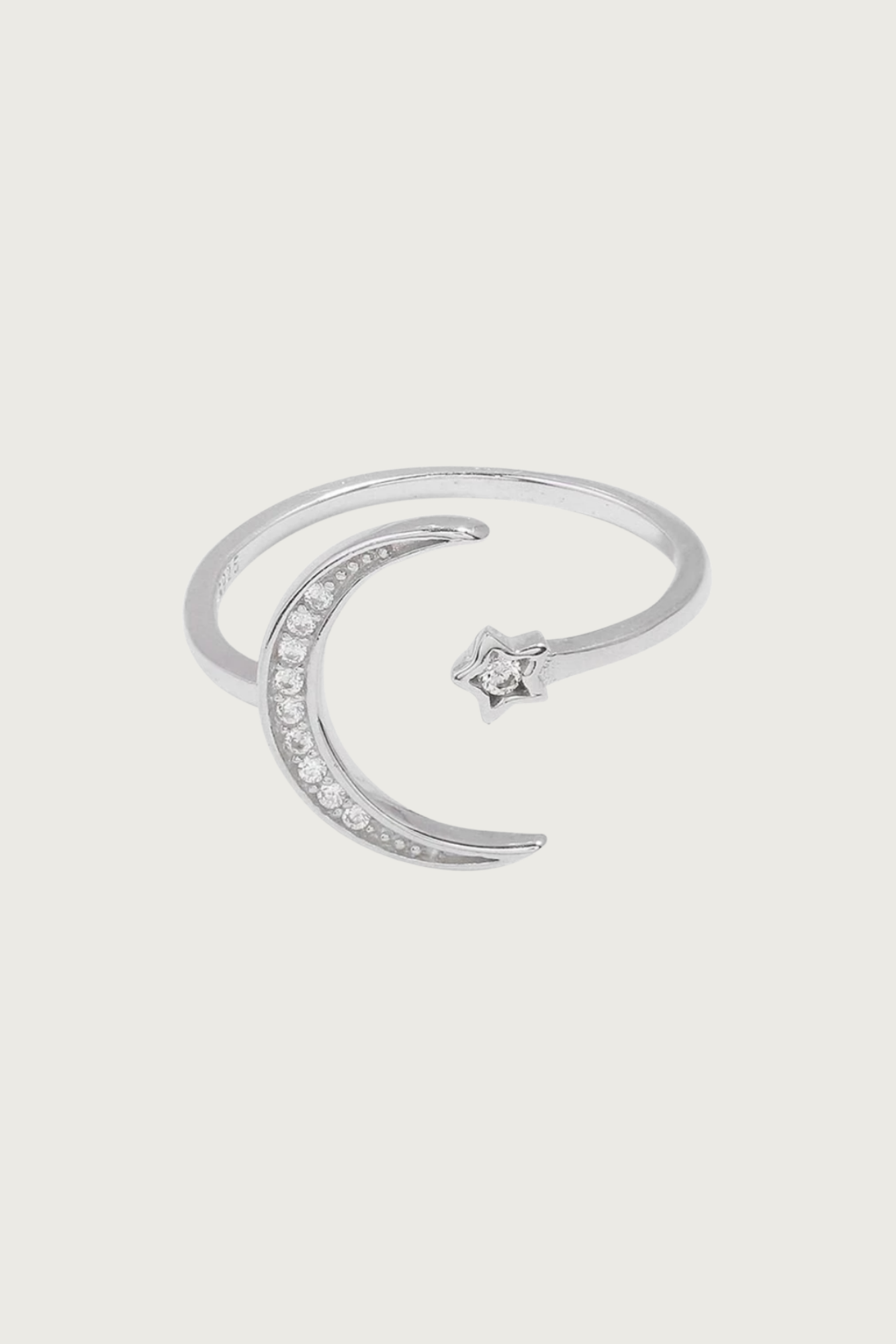 Star + Moon Ring