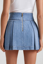 Denim Flare Skirt