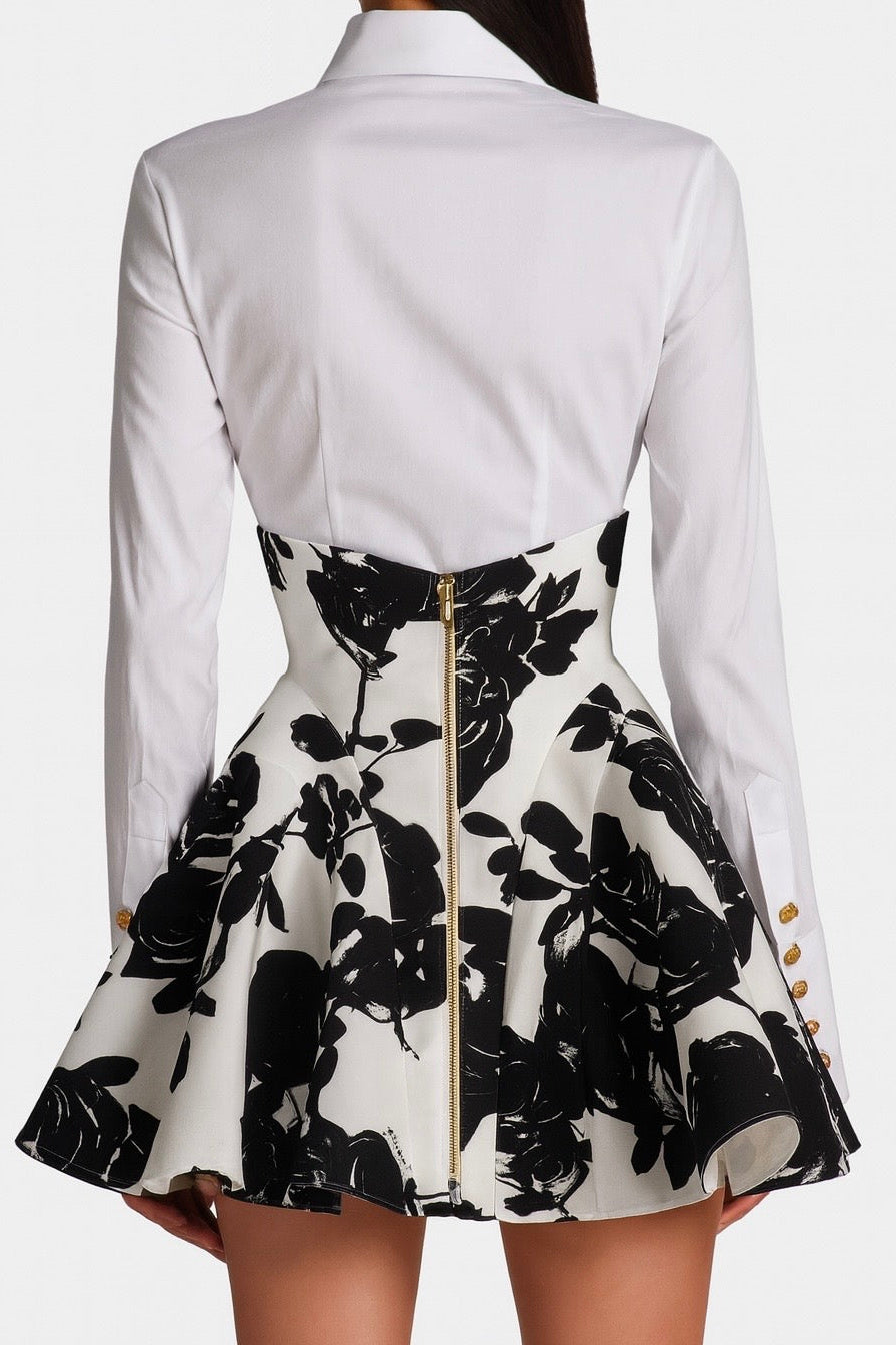 Gold Button Poplin Shirt