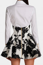 Floral Flare Mini Skirt