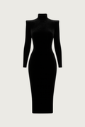 Velvet Tailored Midi Dress