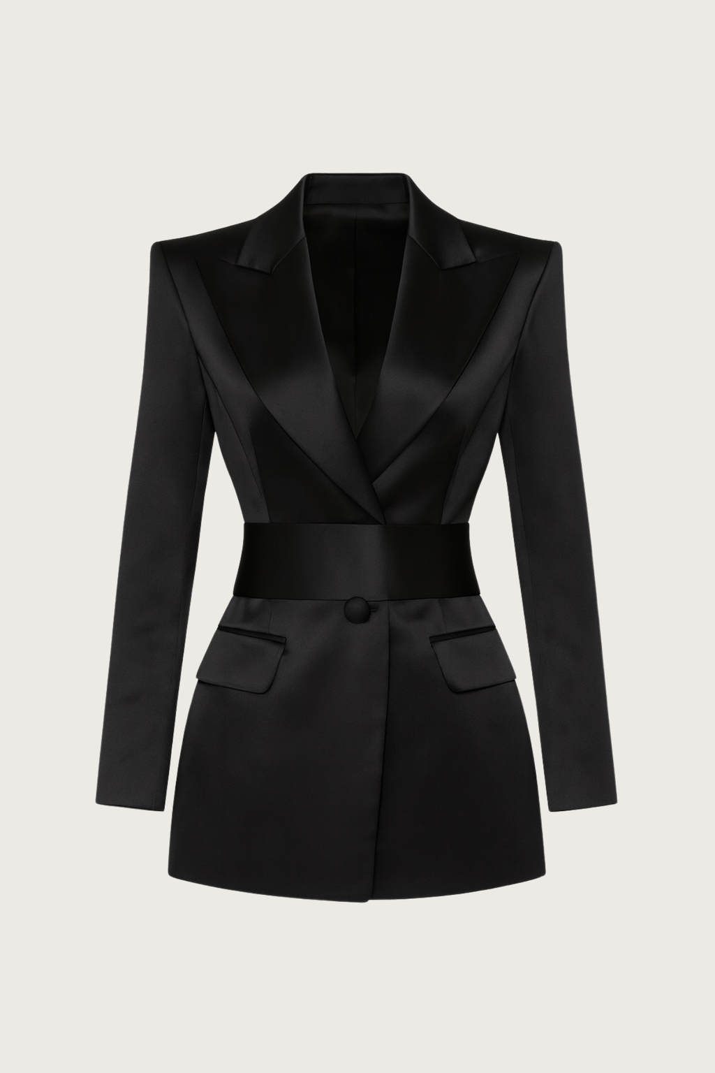 Peak Lapel Tailored Blazer
