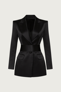Peak Lapel Tailored Blazer