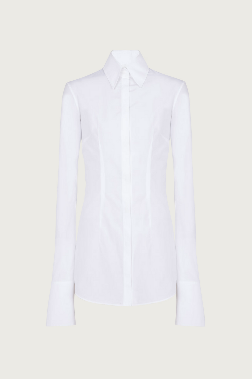 Gold Button Poplin Shirt