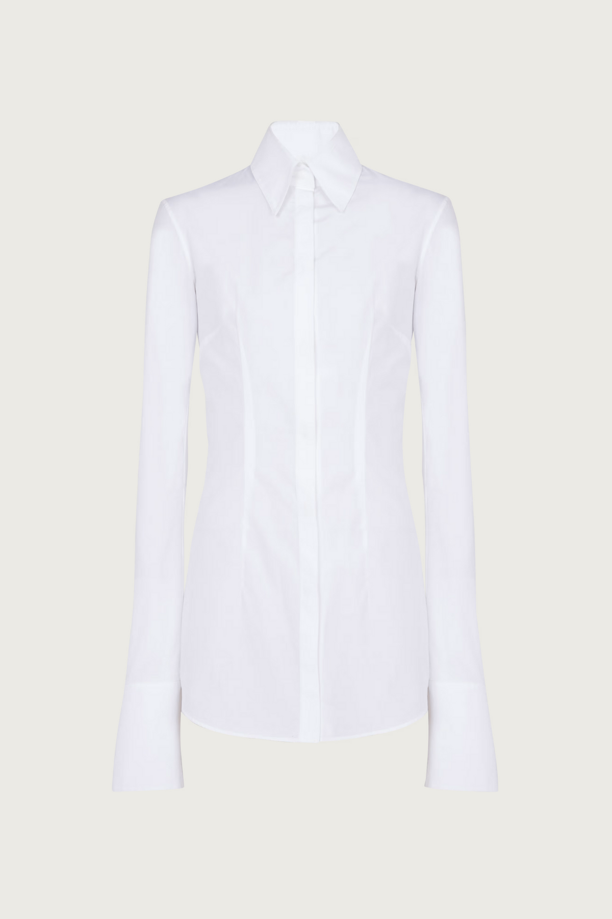 Gold Button Poplin Shirt