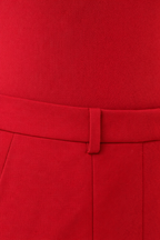 Tailored Maxi Skirt - Red