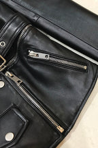 Vegan Detachable Double Leather Jacket