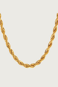18k Gold Plated Rope Necklace