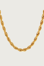 18k Gold Plated Rope Necklace