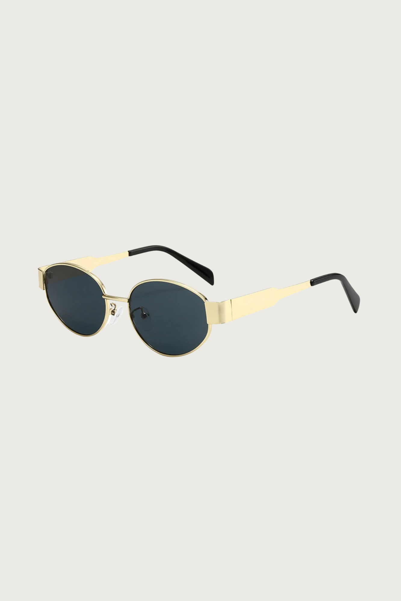 Oval Metal Frame Sunglasses