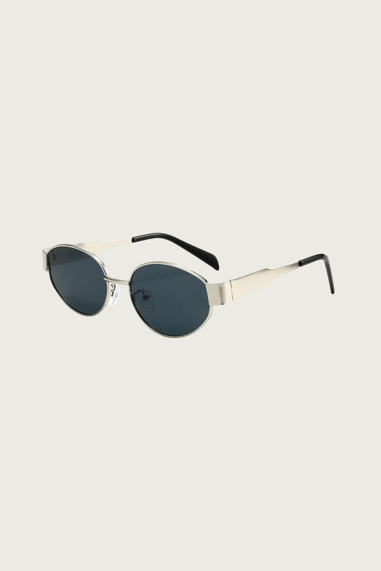 Oval Metal Frame Sunglasses