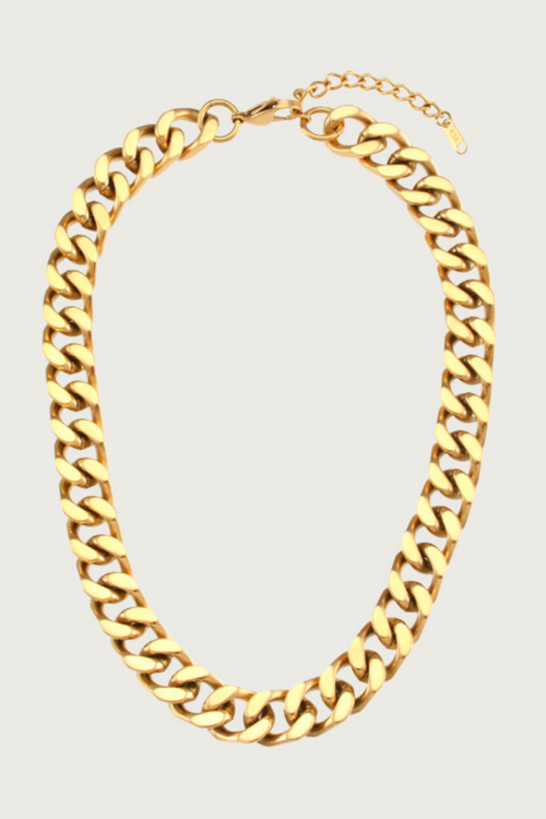 18K Gold Plated Chunky Cuban Necklace