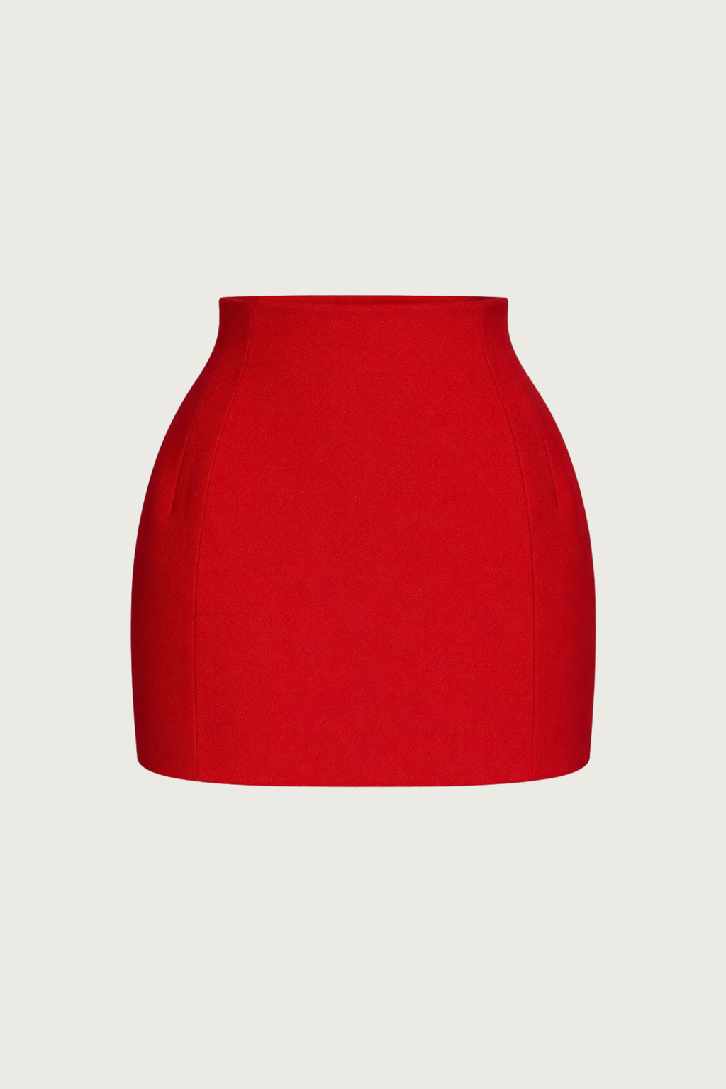 Contour Mini Skirt - Scarlet