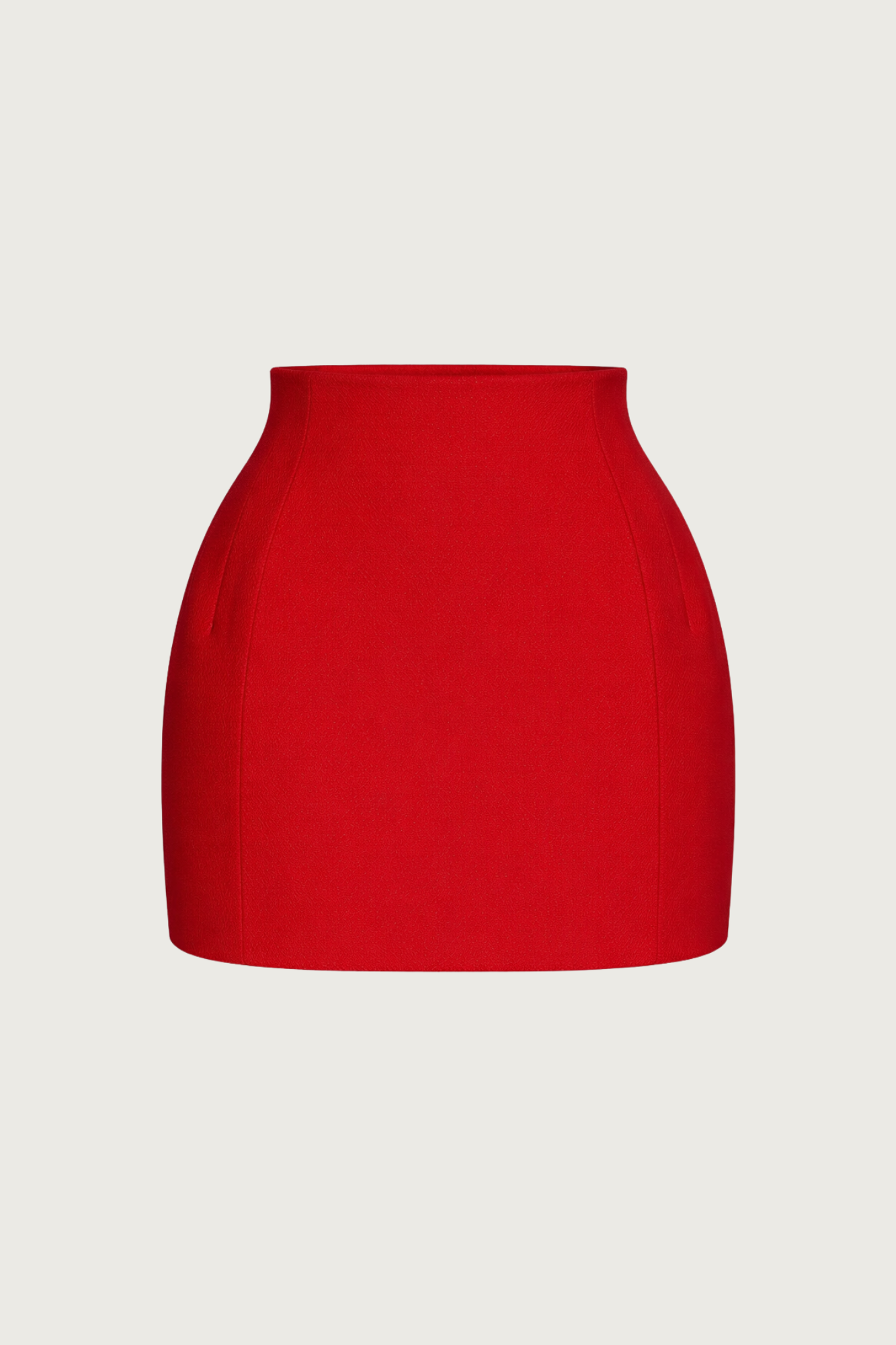 Contour Mini Skirt - Scarlet