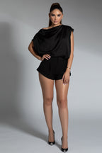 Satin Draped Top