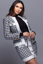 Tweed Houndstooth Jacket