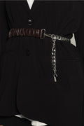 Leather + Chain Belt
