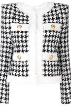 Tweed Houndstooth Jacket