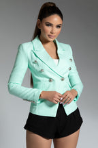 Silver Button Blazer - 7 Colors