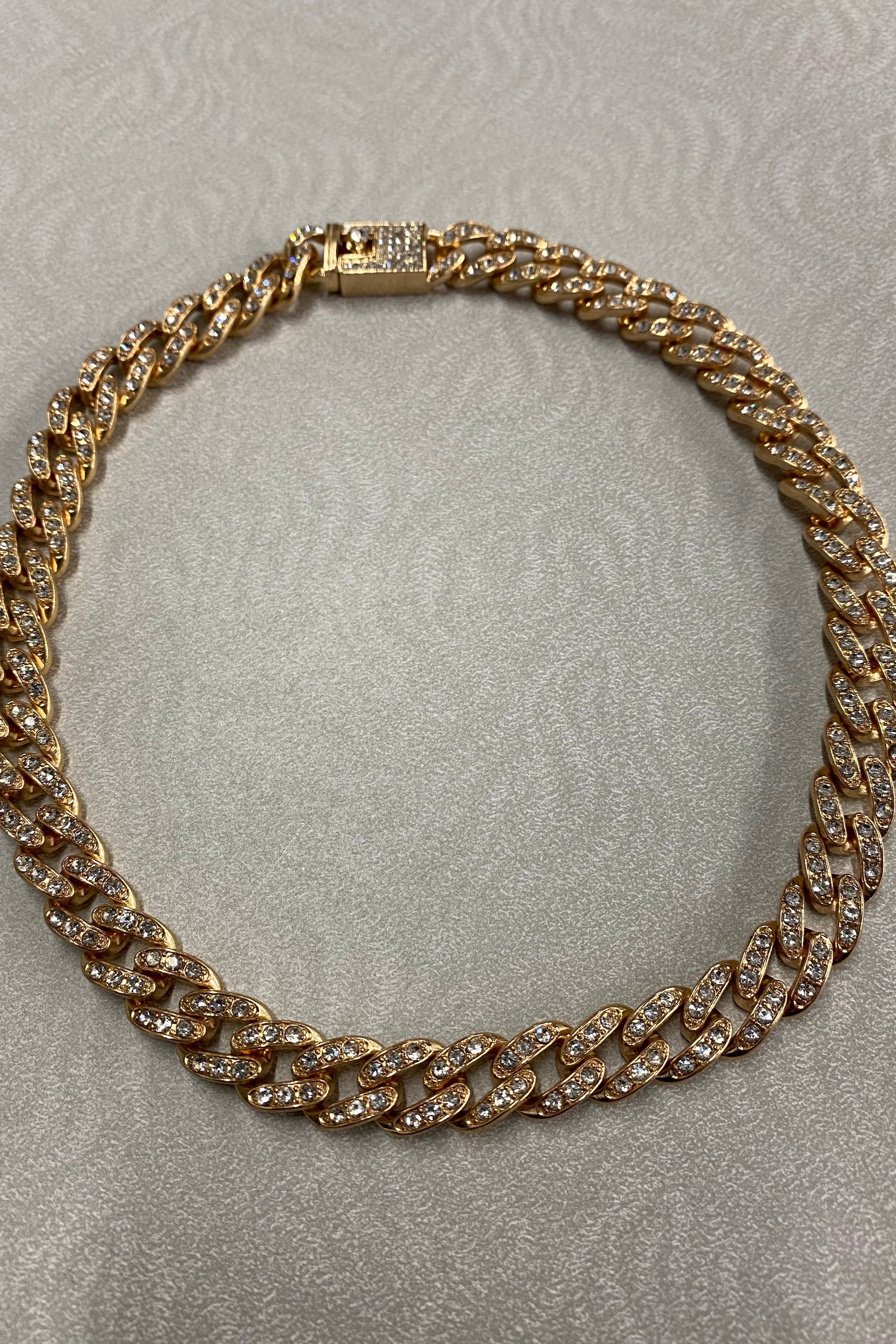 Unisex Stone Cuban Necklace