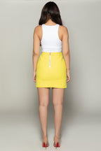 Gold Button Skirt
