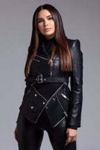 Vegan Detachable Double Leather Jacket