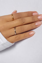 18k Gold Plated 2mm Stacker Ring