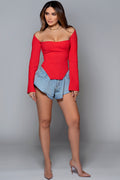 Ribbed Side Slit Sweater