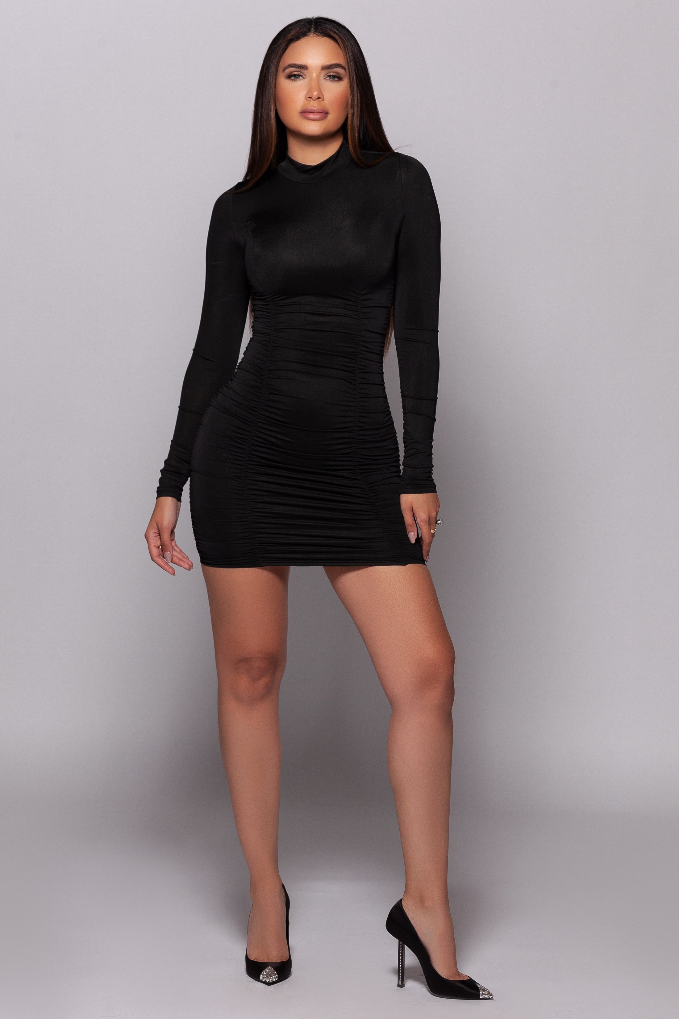 Ruched Mini Dress
