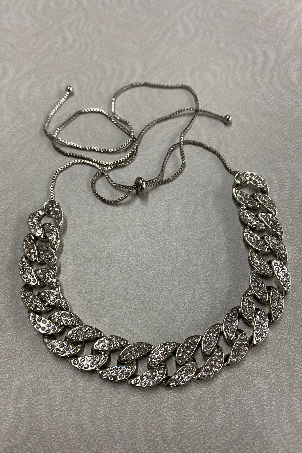 Adjustable Stone Cuban Necklace