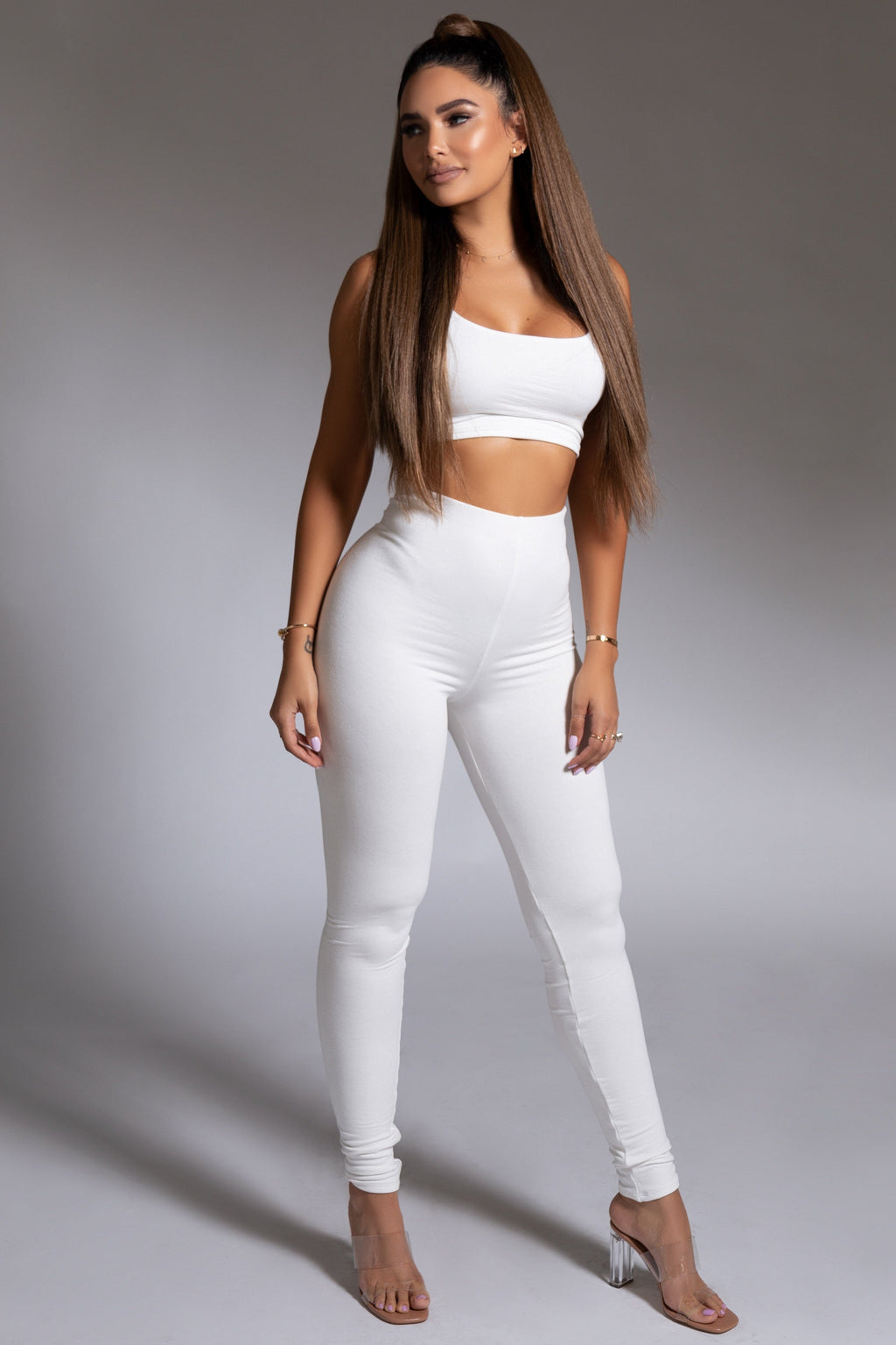 Crop Top + Leggings Set
