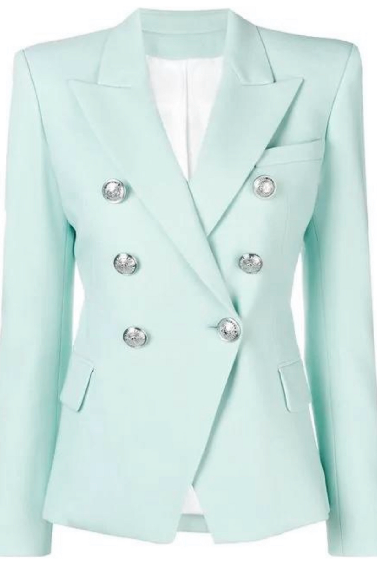 Silver Button Blazer - 7 Colors