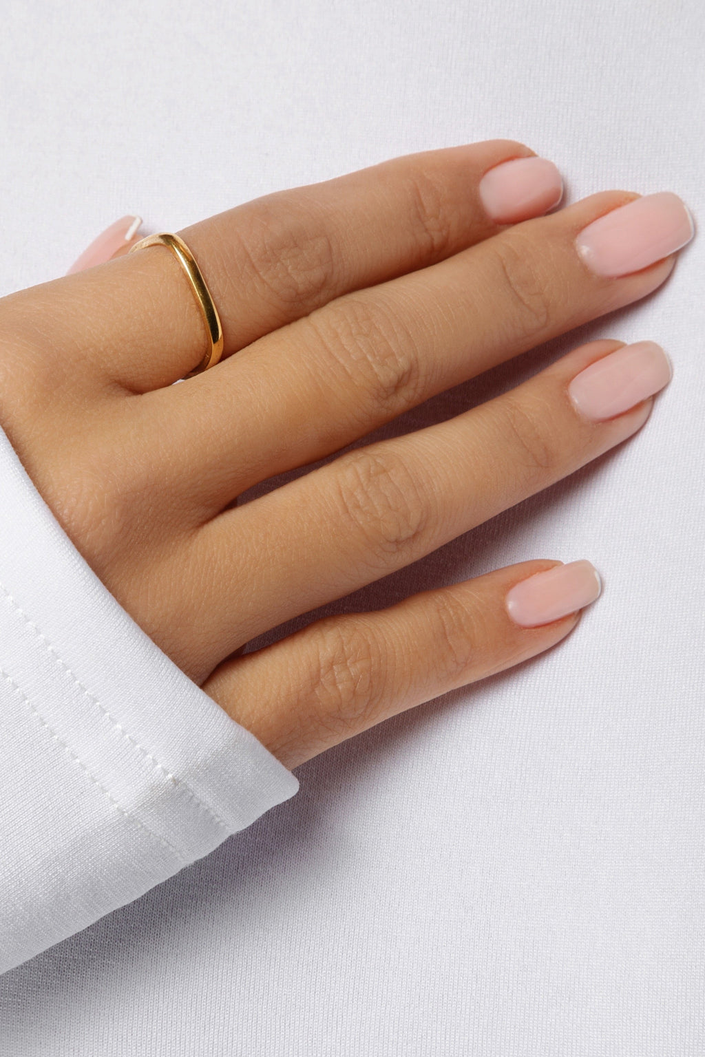 Square Stacker Ring with Stone