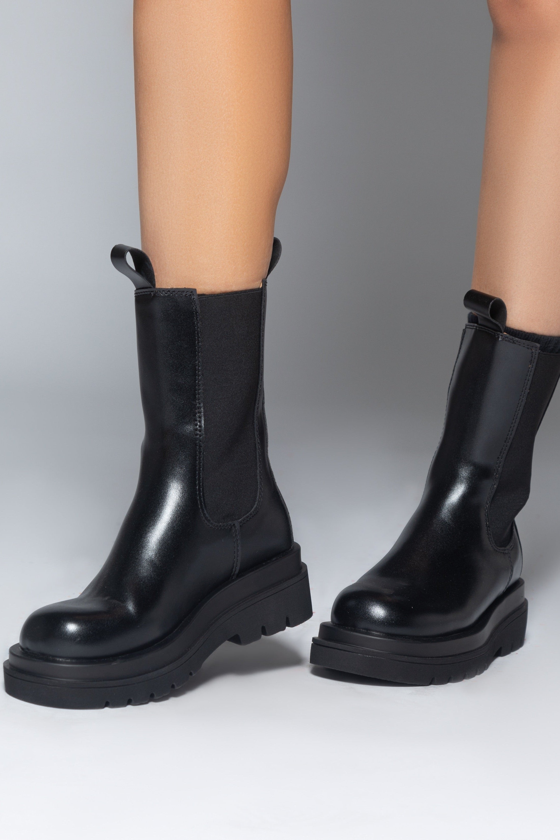 Leather Lug Boots