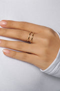 Double Bamboo Bar Ring