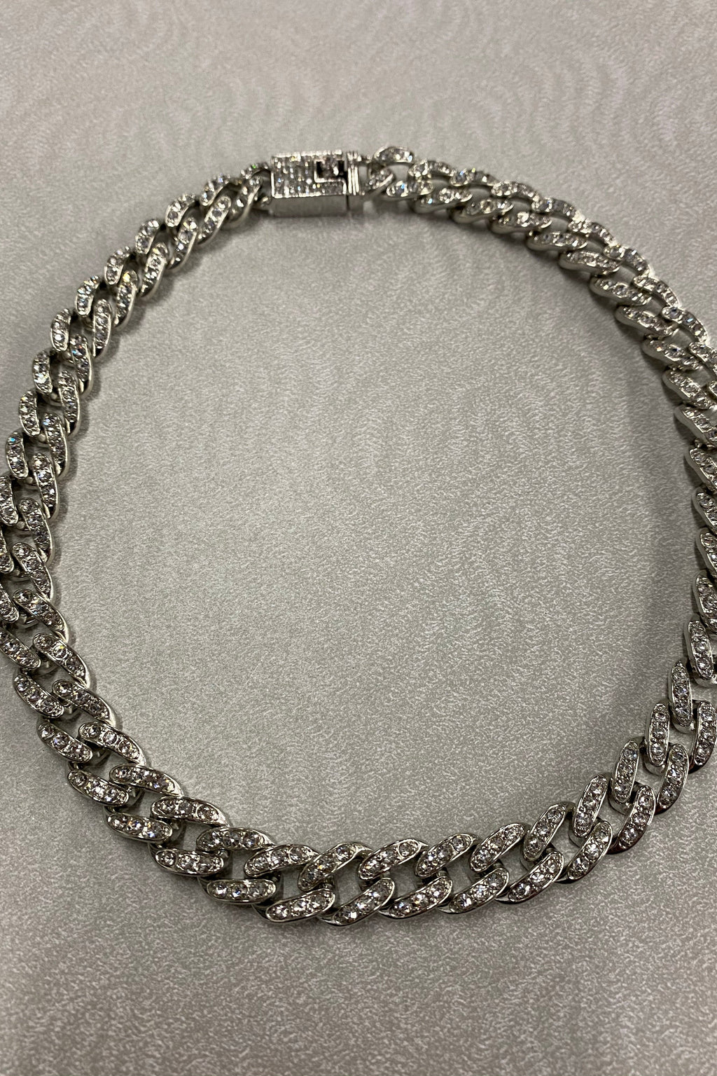 Unisex Stone Cuban Necklace