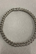 Unisex Stone Cuban Necklace