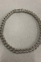 Unisex Stone Cuban Necklace