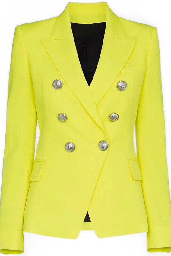 Silver Button Blazer - 7 Colors