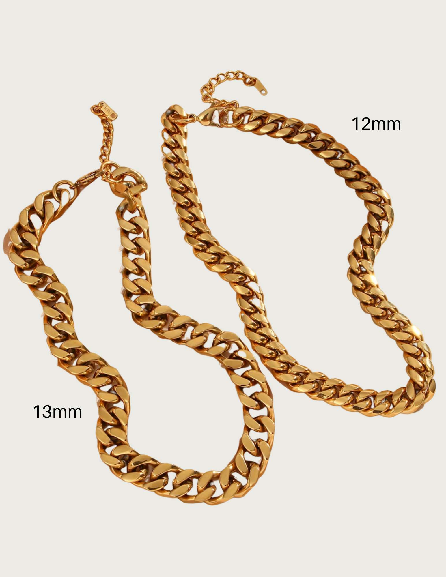 18K Gold Plated Chunky Cuban Necklace